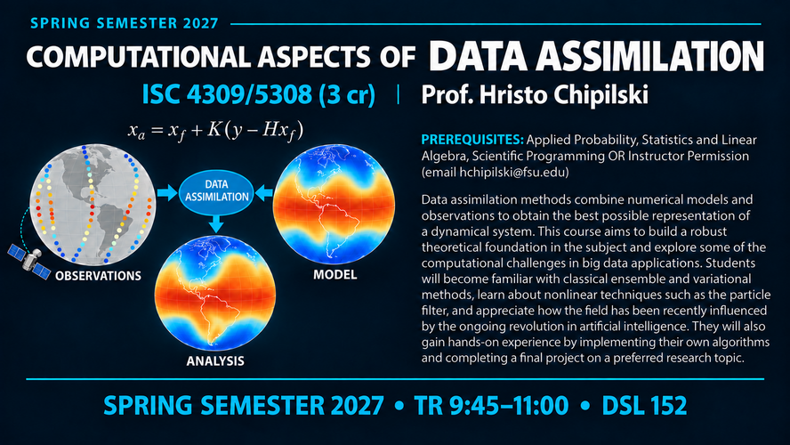Computational Aspects of Data Assimilation Promo graphic