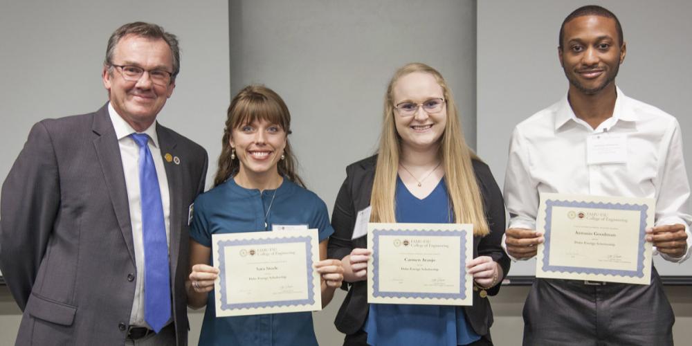 Duke Energy Scholarship - Dean Gibson, Sara Steele, Carmen Araujo and Antonio Goodman