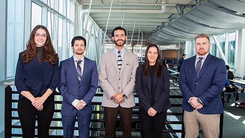 photo of civil engineering senior design team