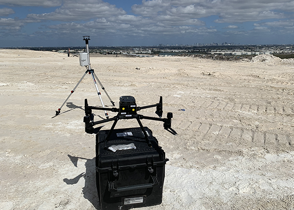 closeup photo of a drone on top of a landfill