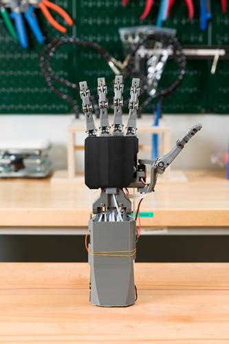 photo of AI-powered prosthetic hand prototype