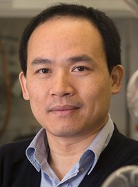 photo of man in gray button up shirt and black jacket looking at camera