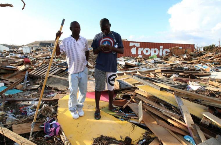 Hurricane Dorian hits the Bahamas