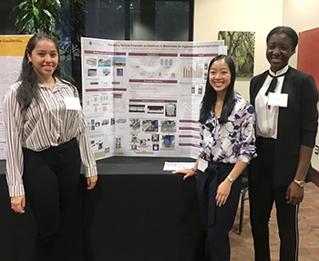 Students with poster