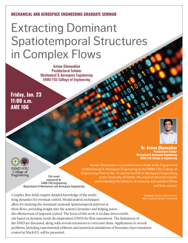 Arman Ghannadian seminar flyer