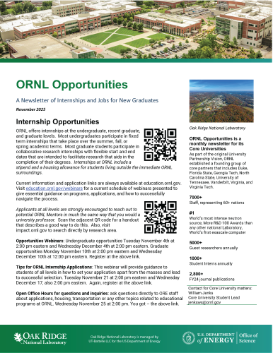 ORNL Nov news