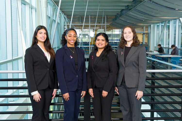 Team 101 L to R: Gabriella Useche, Simone Eloi, Joshitha Vakiti, and Brianna McVay