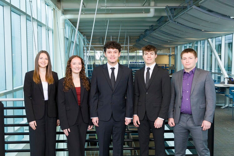 Team 111 L to R: Nikole Gaydos, Abigail Huber, Anthony Rodriguez, Matthew Hutchins, Destry Nix