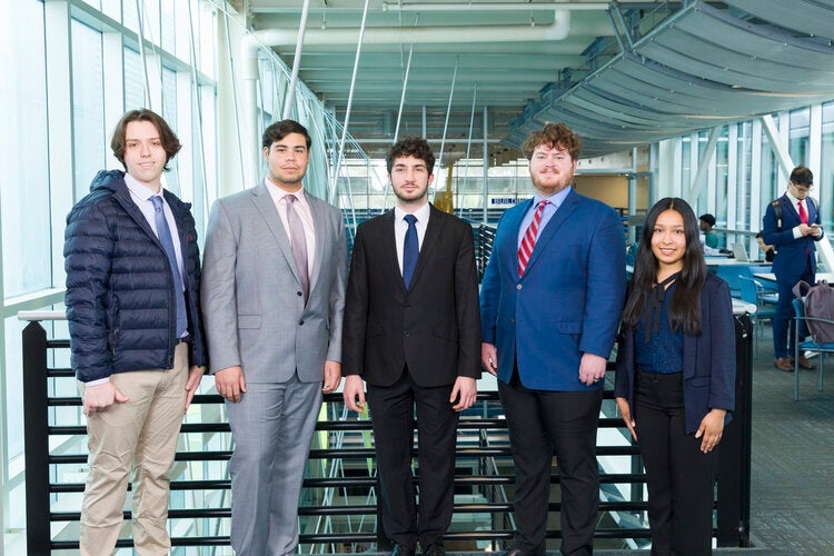 Team 113 L to R: Carter Lewis, Miguel Pichardo, Jonas Benjo, Chase Johnson, Danna Alvarez Olivarez