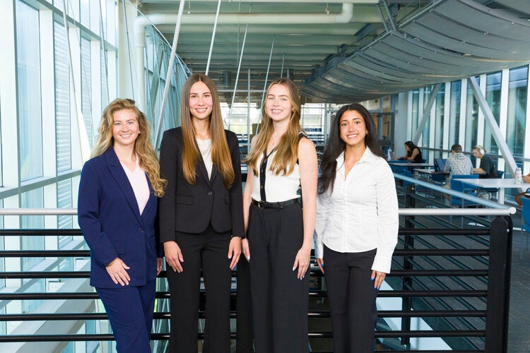 Team 201 L to R: Katy Borders, Selin Gelgen, Taylor Palahunik, Halley Torres