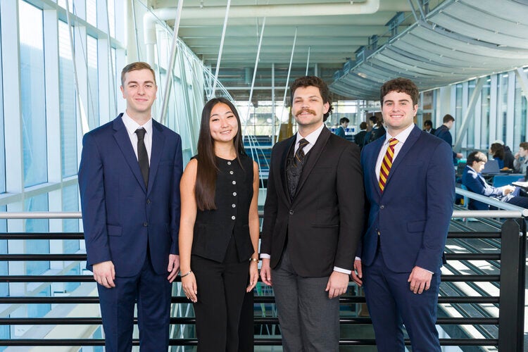 Team 212 L to R: Eric Kempisty, Veronika Li, Kane Meyer, Dougherty Shoenfelt