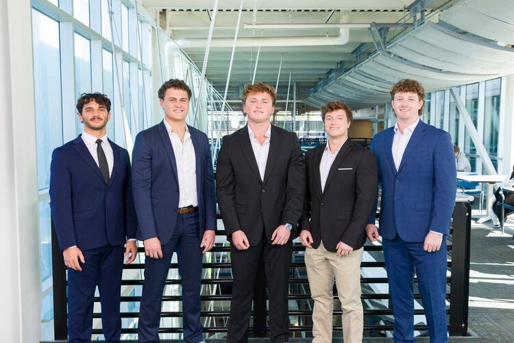 Members of Team 224 left to right: Frank Anzalone, Colin Krieger, Alexander Lotz, William Pfeiffer, Taggert Williams