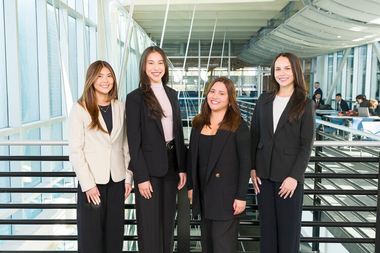 Members of Team 409 left to right: Helen Chung, Patricia Jimenez, Valeria Teruel, Jenna Lowenthal