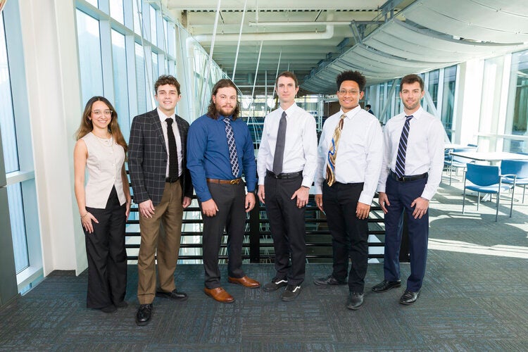 Members of Team 502 left to right: Carla Paz, Jeremiah Jones, Jensen Kubina, Ryan Kunz, Adam Lyn, Zachary Schurr