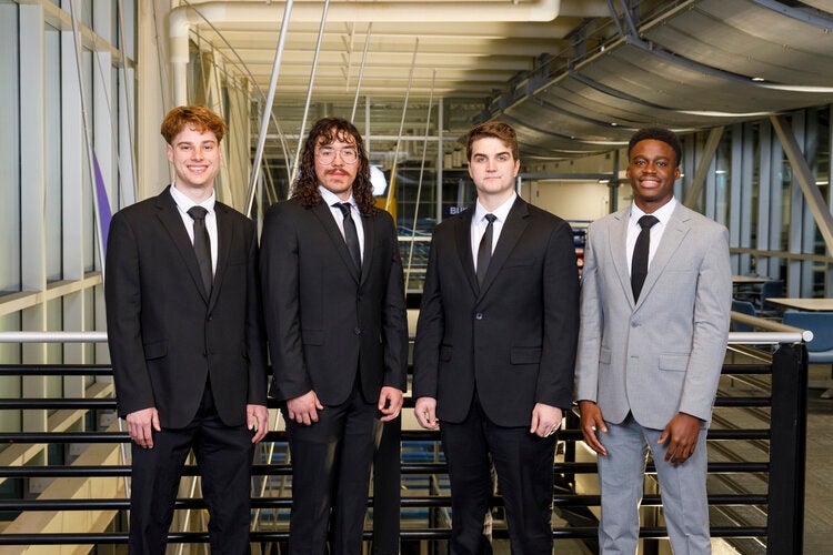 Members of Team 505 left to right: Ryley Bozak, Clayton Fusco, Landon Kelly, Nathan Norman