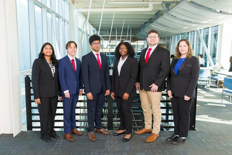 Members of Team 507 left to right: Gayatri Sai Babu Suganya, Matthew Beaudry, Bomine Jayasinghe, Kamara Manzie, David Russ, Juliana Youngman