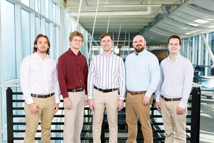 Members of Team 513 left to right: John Hodo, Sam Longabucco, Christian Micko, Angelo Mongiello, Ethan Skinner