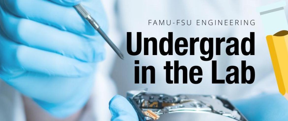 undergrad in the lab