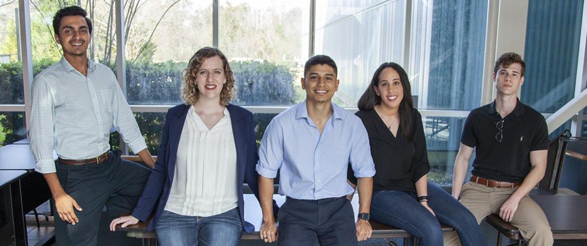 Engineering students working with FEMA