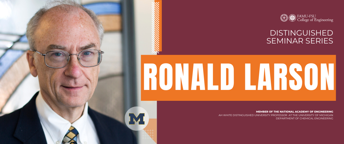 photo of larson with event text