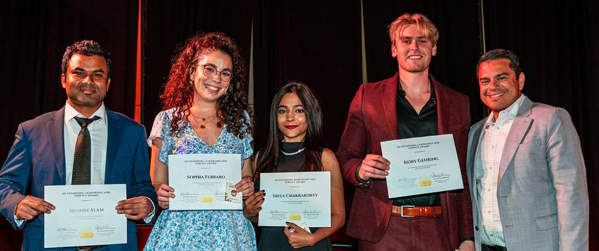 photo of students at fsu leadership awards night