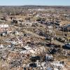 aerial photo of dawson creek ky after tornado