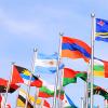 photo of international flags