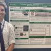 photo of aj hoolihan famu-fsu engineering student with his ornl poster